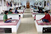 Boarder students at Jawahar Navodaya Vidyalaya, Barabanki Student hostel (Jawahar Navodaya Vidyalaya, Barabanki).jpg