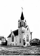 Swedish Evangelical Gethsemane Church, at 9th Ave near Olive Way, shown here in the early 20th Century…