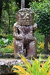 Tiki of the chief Taka'i'i, in the archeological site of Mea'e Te l'Ipona, close to the village of Puamau