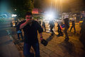 Tear gass reaction. Protests in Ankara. Events of June 7-8, 2013.