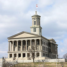 Fotografia do Capitólio do estado do Tennessee em Nashville