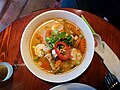 Thumbnail for File:Tom Yum Goong Noodle Soup - Nok Nok Kitchen at The Cow 2024-03-28.jpg