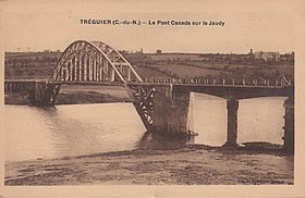 O viaduto sobre o Jaudy (por volta de 1930)