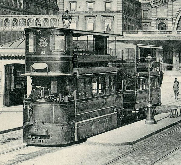 Mékarski compressed-air tram in Paris