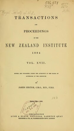 Transactions NZ Institute Volume 17.djvu