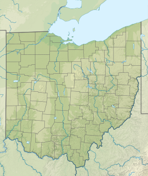 USA Ohio relief location map.svg