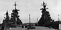USS Albany and USS Columbus at Naval Station Roosevelt Roads, Puerto Rico in 1972.