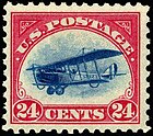 Amerikaanse postzegel 1918 24c Curtiss Jenny -C3.jpg