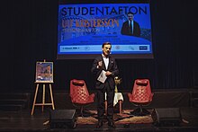 Prime Minister's Evening with Ulf Kristersson on 1 February 2023 UlfStudentafton.jpg