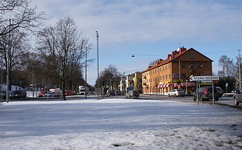 Ulvsundaplan 1941 og 2012, vy over Drottningholmsvägen vestpå