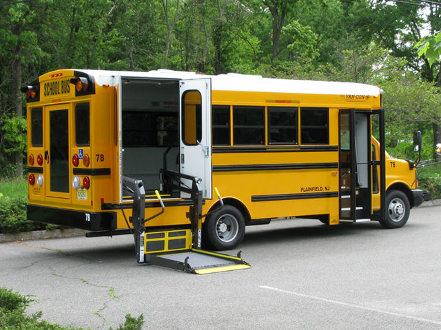 school bus wheelchair