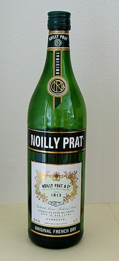 A bottle of Noilly Prat vermouth