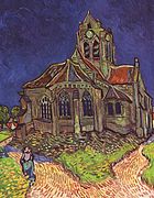 L'église d'Auvers, par Vincent van Gogh.