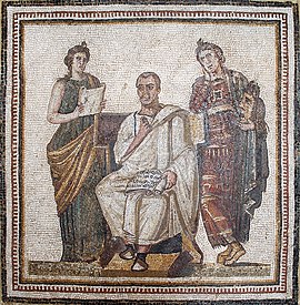 Virgil mosaic in the Bardo National Museum (Tunis) (12241228546).jpg