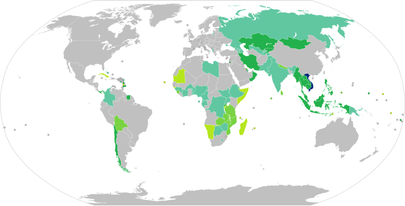 Visa requirements for Vietnamese citizens holding ordinary passports
.mw-parser-output .legend{page-break-inside:avoid;break-inside:avoid-column}.mw-parser-output .legend-color{display:inline-block;min-width:1.25em;height:1.25em;line-height:1.25;margin:1px 0;text-align:center;border:1px solid black;background-color:transparent;color:black}.mw-parser-output .legend-text{}
Vietnam
Visa not required
Visa obtainable on arrival
eVisa
Visa available both on arrival or online
Visa required Visa requirements for Vietnamese citizens.svg