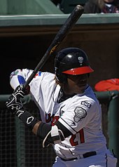 Guerrero with the Lansing Lugnuts in 2017