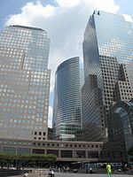 Left to right: 4 World Financial Center, 200 West Street, 3 WFC