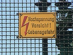 Warnschild