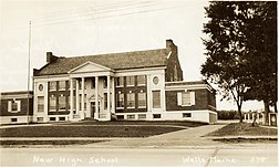 Wells High School, Wells, 1937.