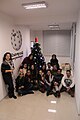 Wikimedia Armenia volunteers decorate the Christmas tree 07.JPG