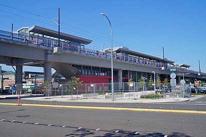 Wilburton station under construction, Aug 2022.jpg