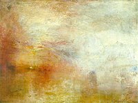 William Turner - Ondergaande zon boven een meer.JPG