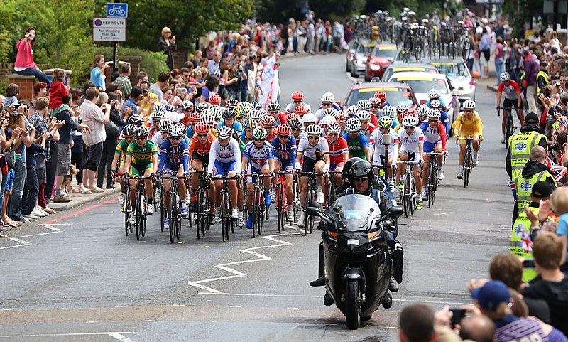 File:Womens Olympic Road Race Peleton - July 2012.jpg