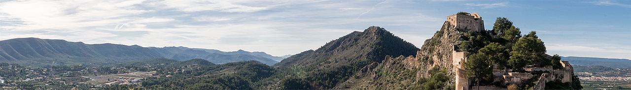 View of the Castell Major from the Castell Menor