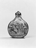 Миниатюра для Файл:Ye Zhangsan - Snuff Bottle with Luohans -Lohans- - Walters 47585.jpg