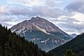 De avond valt rond de Piz S-chalambert (Zicht vanuit Val Sinestra om ~18.02 uur)