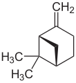 Deutsch: Struktur von (−)-beta-Pinen English: Structure of (−)-beta-Pinene