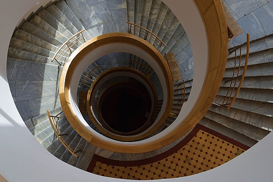 Museum of History and Archaeology of the Middle Urals stairwell.