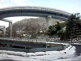 Asagawa Loop Line to Iizuna Kogen Ski Area built in preparations for the 1998 Winter Olympics