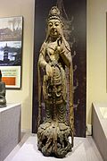 Liao era painted wooden statue of Guanyin