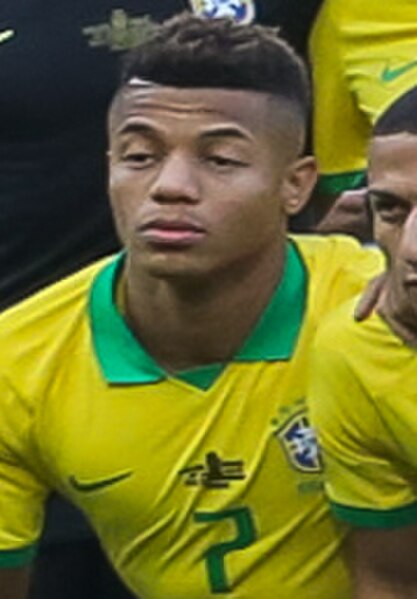 Neres with Brazil at the 2019 Copa América