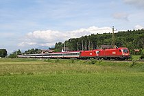 Nendeln'de EuroCity 162 "Transalpin" treni