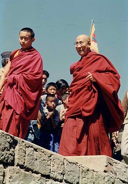 Dalai Lama at Tibetan Children's Village, Dharamsala, 1993. 14th Dalai Lama.jpg