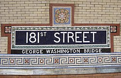 181st Street (stacja metra na Broadway – Seventh Avenue Line)