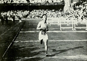 Gaston Strobino finishing in third place 1912 Athletics men's marathon - Gaston Strobino.JPG