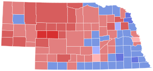 1990 Nebraska gubernatorial election results map by county.svg