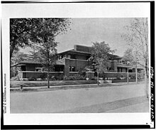 2. PLATE ^78, MAIN ELEVATION, VIEW FROM ROADWAY - W. R. Heath House, 76 Soldiers Place, Buffalo, Erie County, NY - LOC - hhh.ny0914.photos.116293p.jpg