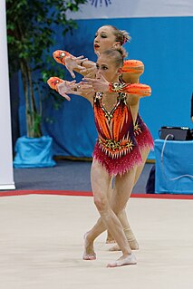 Viktoriya Mikhnovich Belarusian acrobatic gymnast