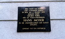 Gedenktafel in Wien