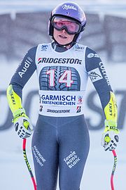 Tessa Worley of France, season champion 2017 Audi FIS Ski Weltcup Garmisch-Partenkirchen Damen - Tessa Worley - by 2eight - 8SC9835.jpg