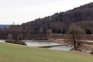 Chain of ponds on the lower reaches