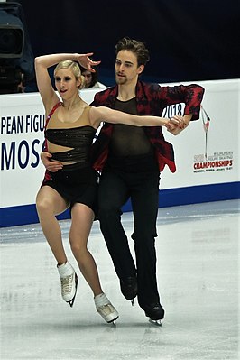 A. Yanovskaya y A. Lukacs en la Eurocopa 2018