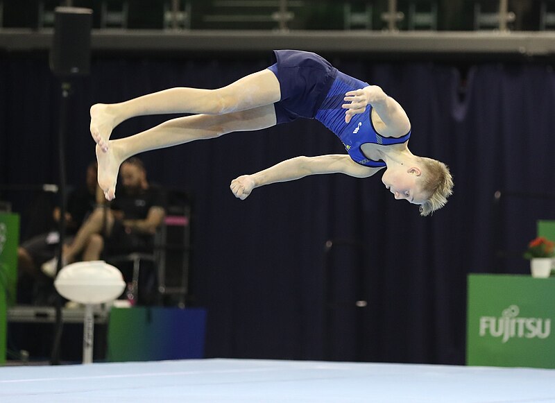 File:2019-06-27 1st FIG Artistic Gymnastics JWCH Men's All-around competition Subdivision 3 Floor exercise (Martin Rulsch) 174.jpg