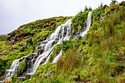 Bride's Veil Falls in Isle of Skye, Scotland.