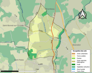 Mappa a colori che mostra l'uso del suolo.