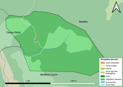 Farvekort, der viser arealanvendelse.